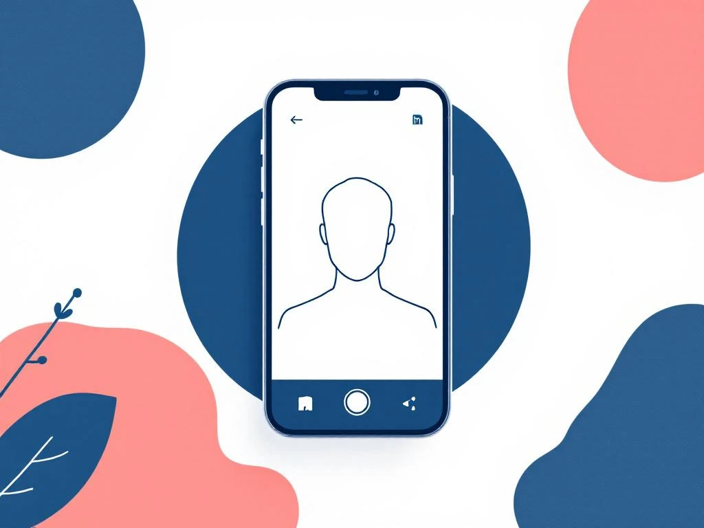 Minimalistische illustratie van professioneel profiel in smartphone-frame met navy en koraal accenten op wit


Note: This alt text is 108 characters and captures the essential elements while staying within the 125-character limit as required.